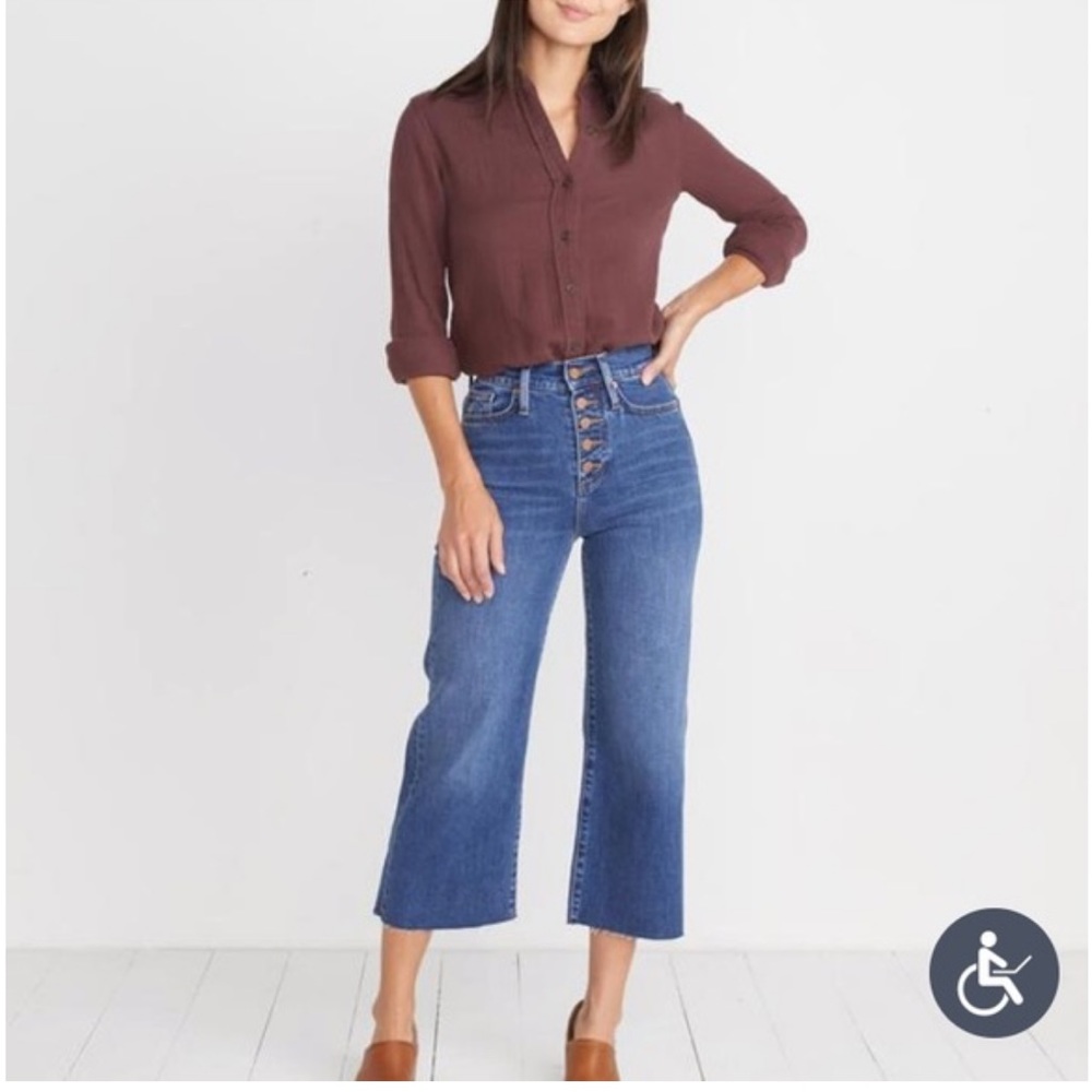 NWT Marine Layer Wide Leg Crop